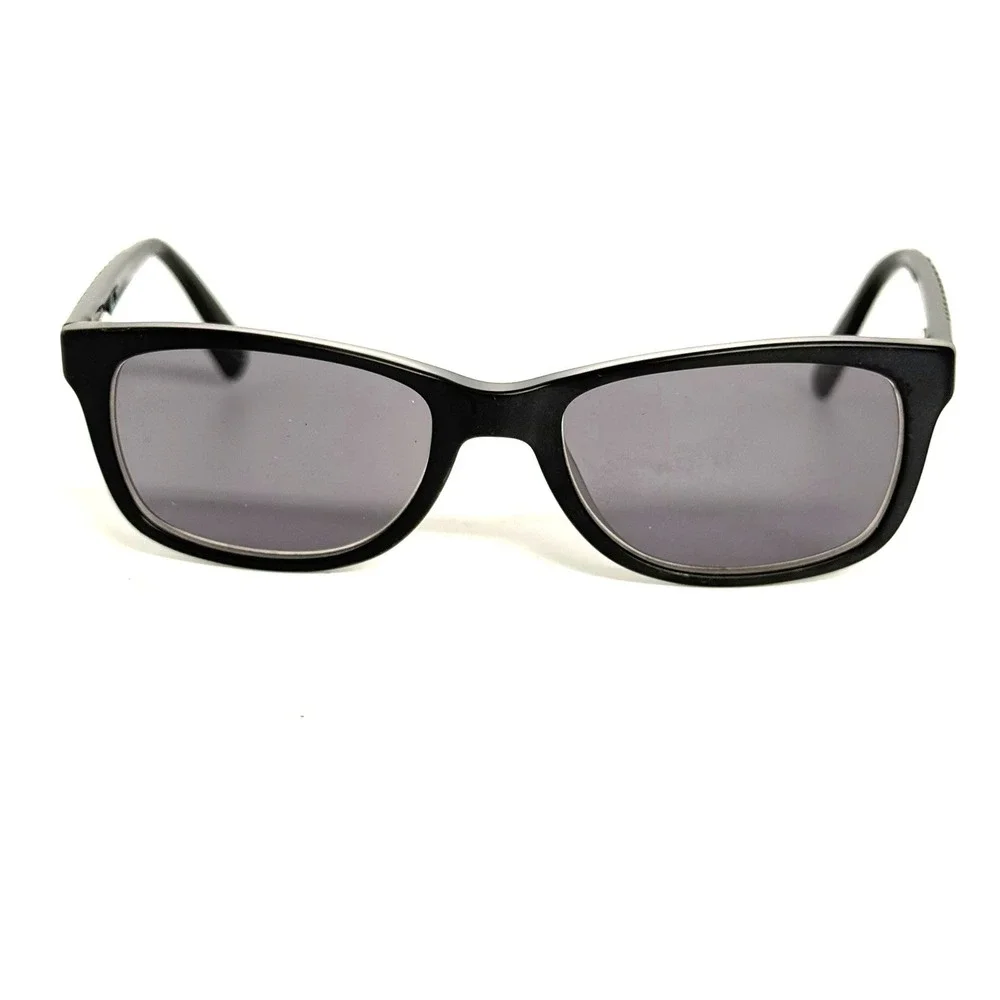 Nike‎ 5509 018 Rectangular Sunglasses Matte Black Grey Striped Temples 48-17-130